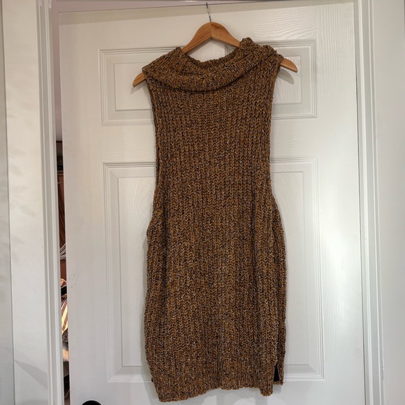 Free People Textured Knit Sweater in Brown and Black - Picture 4 of 8
